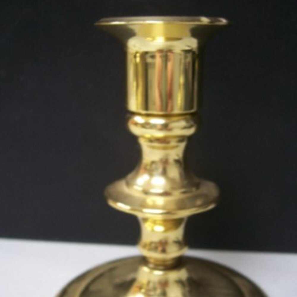 Baldwin Brass 4.5 In Candle Holder Round Base